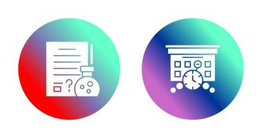 Hypothsis and Deadline Icon vector