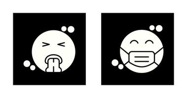 Vomit and Mask Icon vector