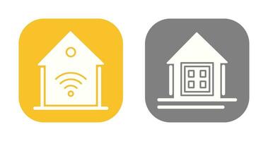 Smart Home and Window Icon vector