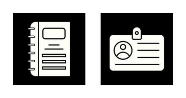 Notebook and CardSnack and Money Icon vector