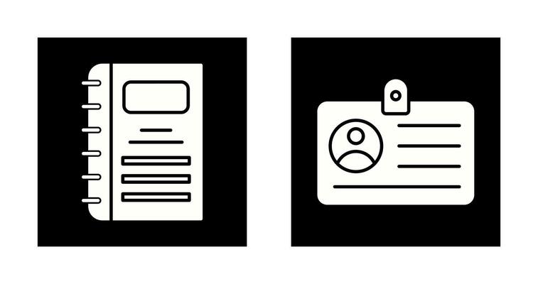 Notebook and CardSnack and Money Icon