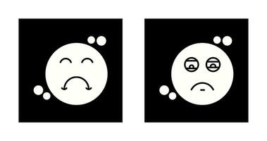 Tired and Upset Icon vector