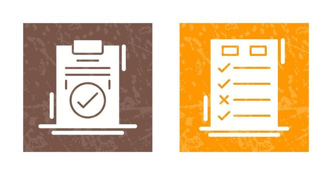 Today to Done Check List and Checkmark Icon vector