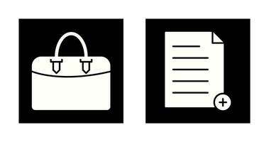 add file and case  Icon vector