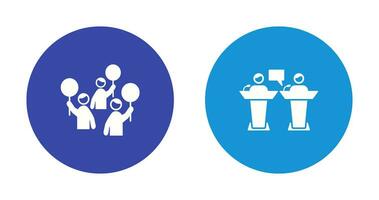 Protest and Debate Icon vector