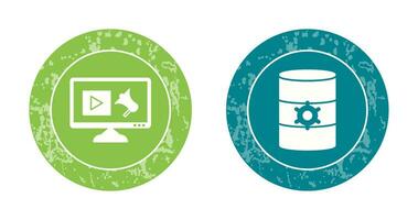 Digital Marketing and Database Management Icon vector