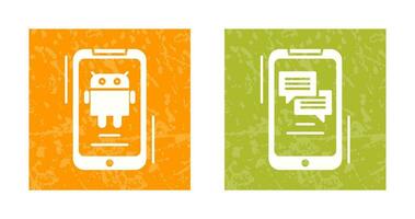 Android and Text Icon vector