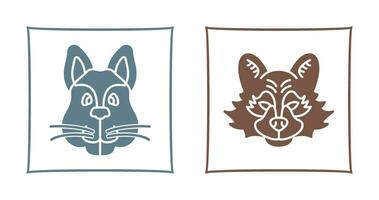 Squirrel and Raccoon Icon vector