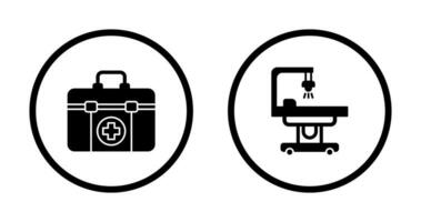 First Aid Kit and operating Room Icon vector