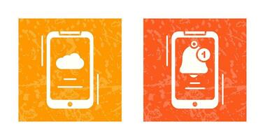 Weather App and Notifications Icon vector