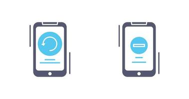 Restart and Remove Icon vector