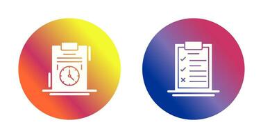 Time Management and Checklist Icon vector