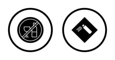 Pressurized cylinder And no drinking  Icon vector