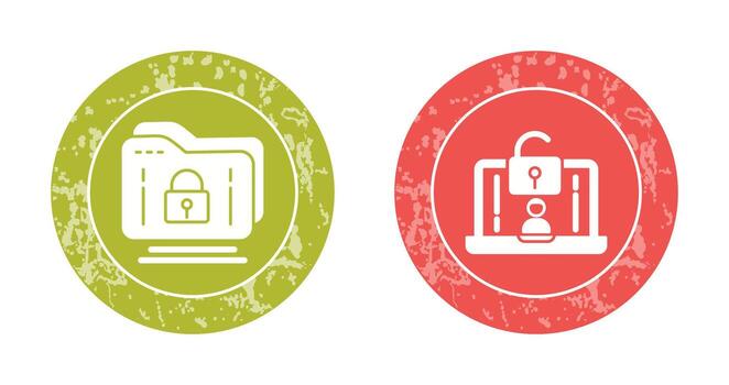 Folder and Access Icon vector