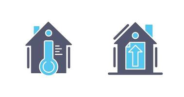 Temperature and Upload Icon vector