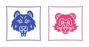 Bear and Ferret Icon vector