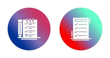 Survey Checklist and To do List Icon vector