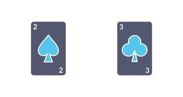 espadas tarjetas y clubs tarjeta icono vector