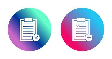 Rejected and Add Icon vector