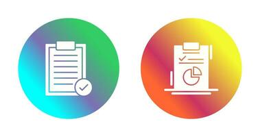 Selected and Diagram Icon vector