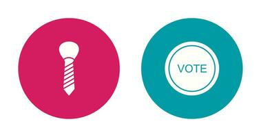 Tie and Vote Link Icon vector