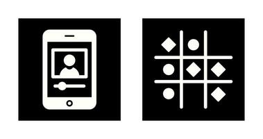 log and Tic Tac Toe Icon vector