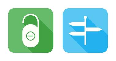do not disturb and directions  Icon vector