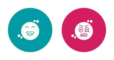 Happiness and Grimacing Icon vector