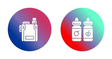 Vape and Vape Liquid Icon vector