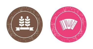 Accordion a d Wheat Icon vector