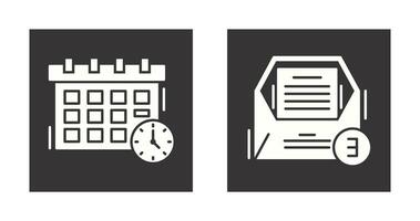 Deadline and Emails Icon vector