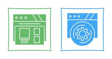 Layout and Setting Icon vector