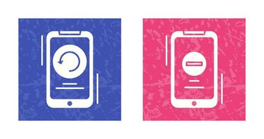 Restart and Remove Icon vector