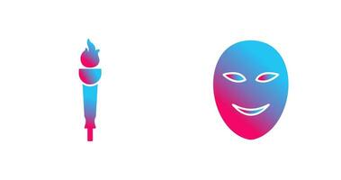 Museum Torch and Ancient Icon vector