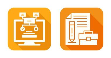 Methodology and Portfolio Icon vector