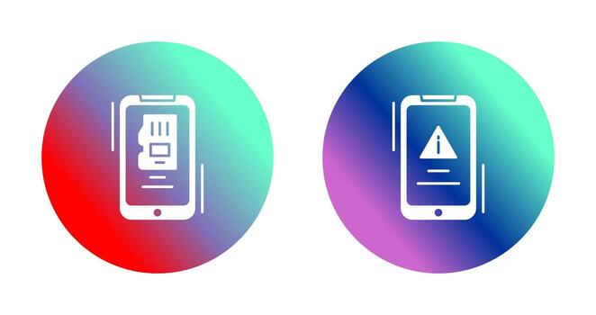 Memory and Error Icon vector