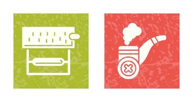 Rolling Tobacco and No Cigar Icon vector