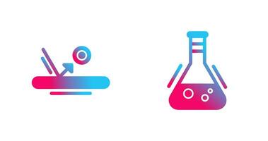 Bounce and Flask Icon vector