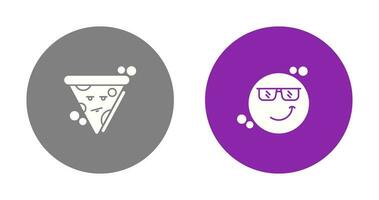 Pizza and Cool Icon vector