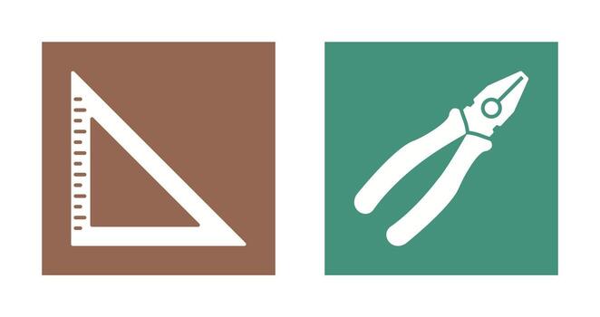 Set Sequare Icon vector