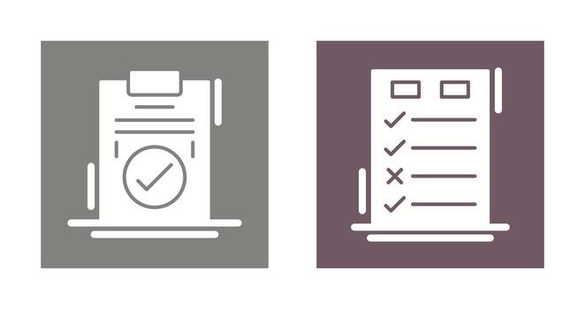 Today to Done Check List and Checkmark Icon vector