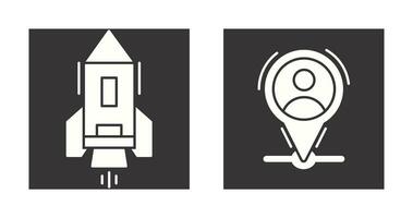 Start Up and Placeholder Icon vector