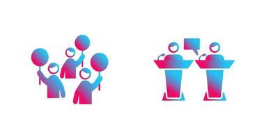 Protest and Debate Icon vector