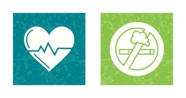Health and No Smoking Icon vector