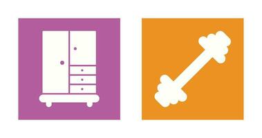 Closet and Gym Icon vector