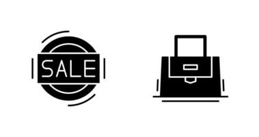 Sale and Purse Icon vector