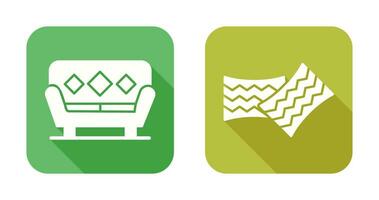 Sofa and Cushions Icon vector