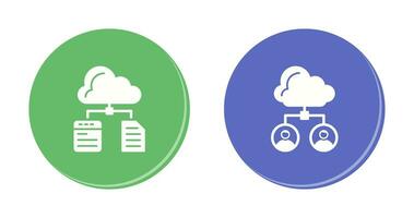 File and Cloud Icon vector