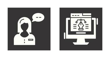 Consulting and Web Design Icon vector