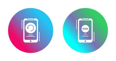 Restart and Remove Icon vector